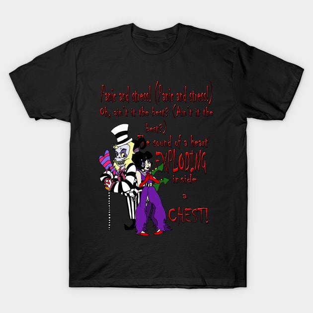 Beetlejuice "That Beautiful Sound" Design T-Shirt by AMadCupofTee